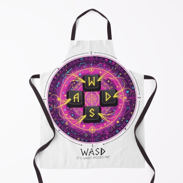 Item preview, WASD Arcane Keys: Mystic Gamer Emblem designed and sold by Prtina.
