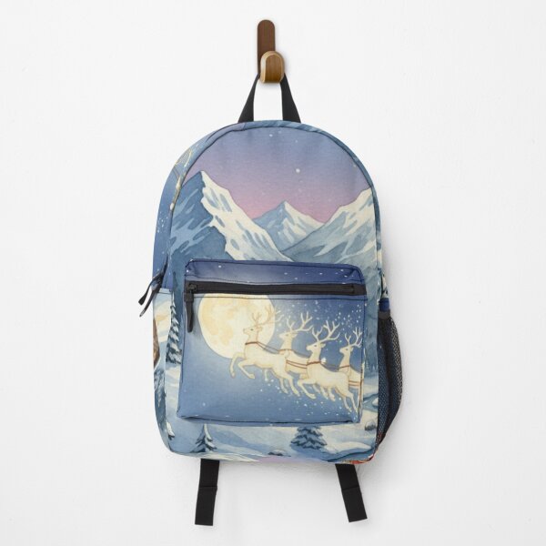 Item preview, Santa’s Moonlit Journey Over Winter Valley designed and sold by Dream Bloom Gallery.