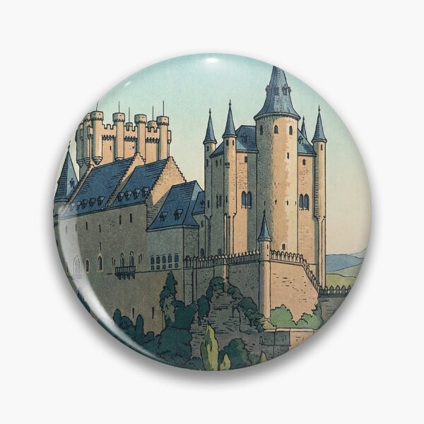 Item preview, The Alcazar of Segovia Japanese Woodblock Print designed and sold by Takeda-art.