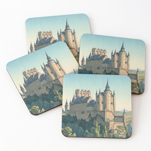Item preview, The Alcazar of Segovia Japanese Woodblock Print designed and sold by Takeda-art.