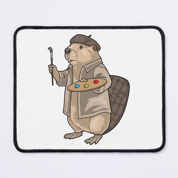Item preview, Beaver Painter Paintbrush Painting designed and sold by Snabdesign84.