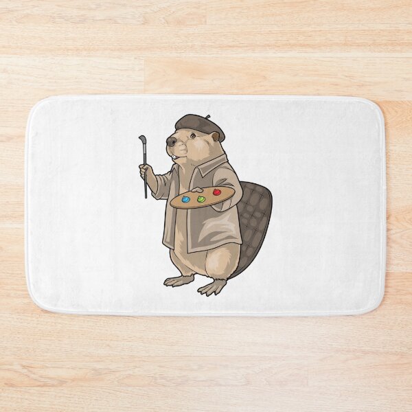 Item preview, Beaver Painter Paintbrush Painting designed and sold by Snabdesign84.