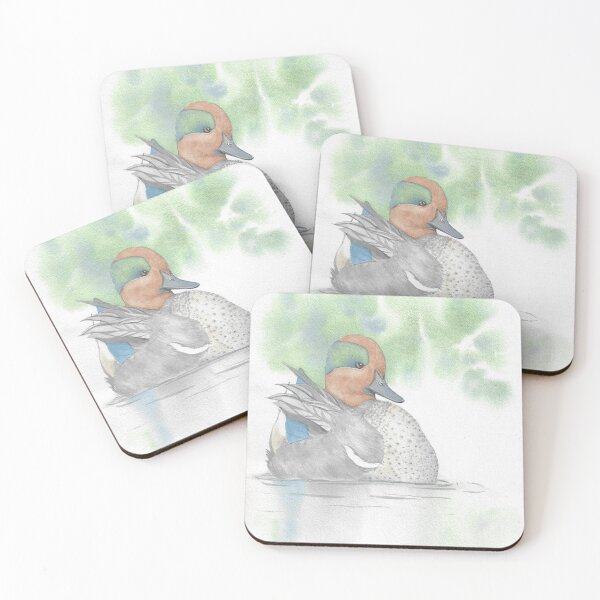 Item preview, Common Teal – Original Watercolor designed and sold by L'Atelier Oranjade.
