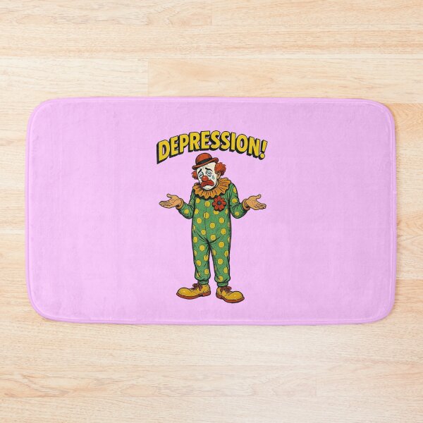 Item preview, Retro Sad Depression Clown – Vintage Comic Style designed and sold by The Devil's Bargain.