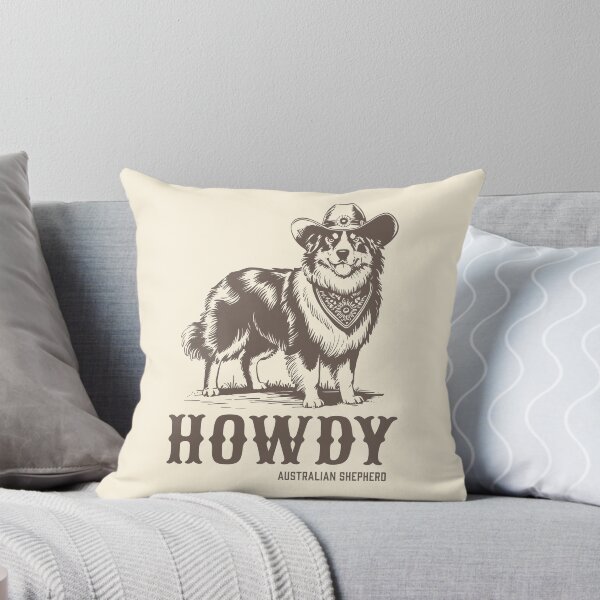 Item preview, Australian Shepherd Howdy Retro Aussie Dog  designed and sold by Y-Vibes.