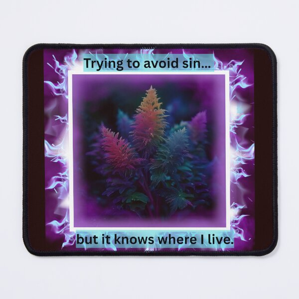 Item preview, Trying to avoid sin… but it knows where I live. designed and sold by BandGTees.
