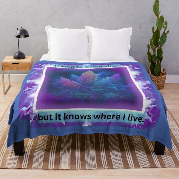 Item preview, Trying to avoid sin… but it knows where I live. designed and sold by BandGTees.