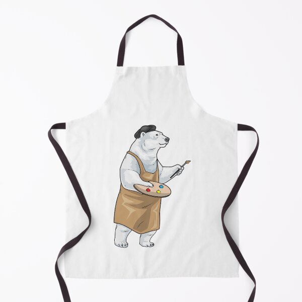 Item preview, Polar bear Painter Paintbrush Painting designed and sold by Snabdesign84.