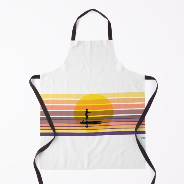 Item preview, Paddleboarding at sunset on warm calm sea. designed and sold by SlanTee.