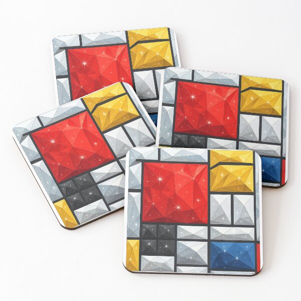 Item preview, Abstract Prism Mosaic – Geometric Chromatic Art designed and sold by HAAR00.