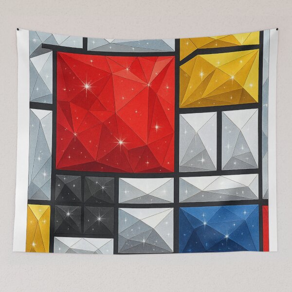 Item preview, Abstract Prism Mosaic – Geometric Chromatic Art designed and sold by HAAR00.