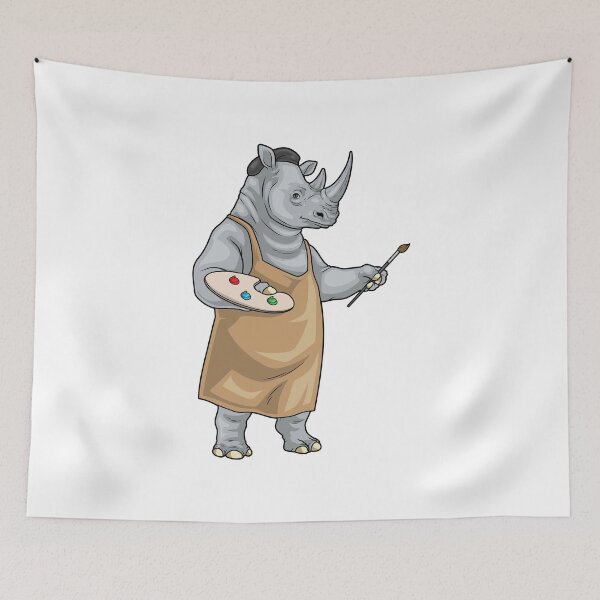 Item preview, Rhino Painter Paintbrush Painting designed and sold by Snabdesign84.