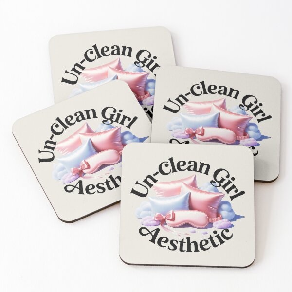 Item preview, Un-Clean Girl Aesthetic Satin Pillow Cloudcore Sleep Mask Design designed and sold by SplashTastic.