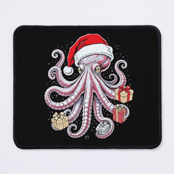 Item preview, Super-Premium Christmas Octopus | Frosty Eight-Gift Rebel designed and sold by ColorSplash123.