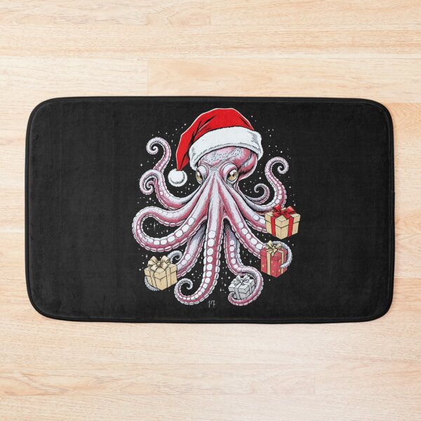Item preview, Super-Premium Christmas Octopus | Frosty Eight-Gift Rebel designed and sold by ColorSplash123.