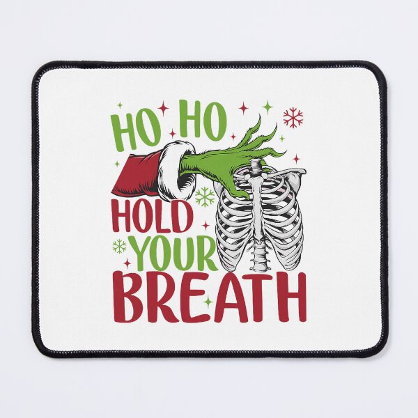 Item preview, Ho Ho Hold Your Breath Skeleton Santa Holiday designed and sold by clarabersetart.