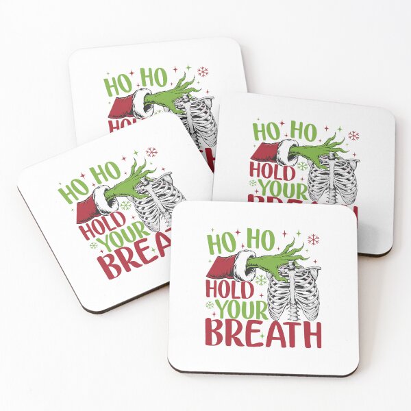 Item preview, Ho Ho Hold Your Breath Skeleton Santa Holiday designed and sold by clarabersetart.