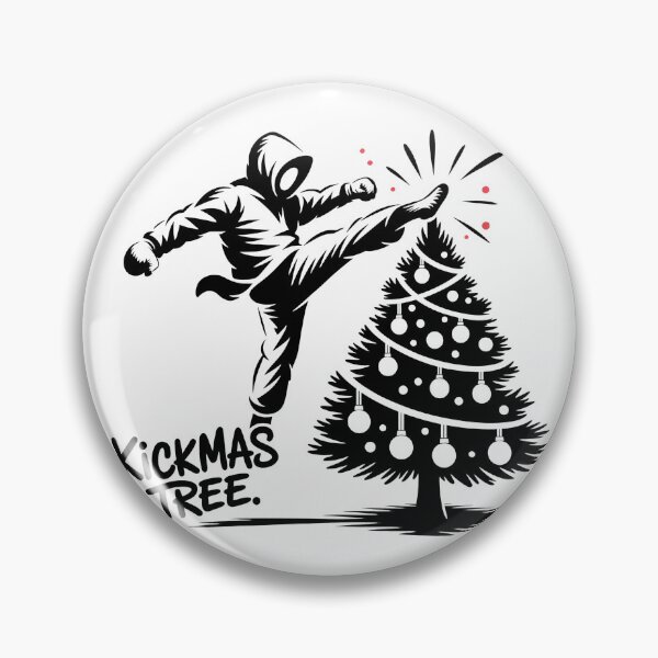 Item preview, Kickmas Tree – Funny Martial Arts Christmas Kick Design designed and sold by WSPrintCrafter.