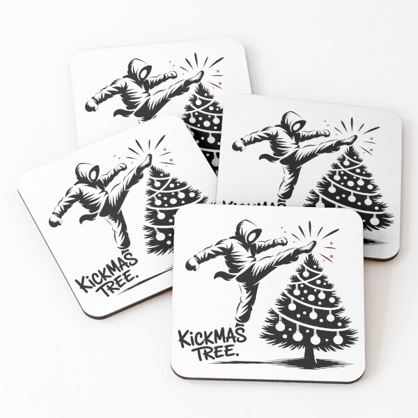 Item preview, Kickmas Tree – Funny Martial Arts Christmas Kick Design designed and sold by WSPrintCrafter.