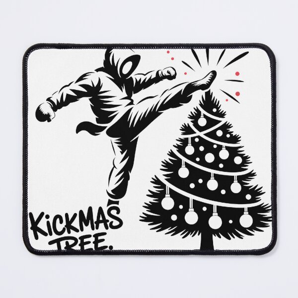Item preview, Kickmas Tree – Funny Martial Arts Christmas Kick Design designed and sold by WSPrintCrafter.