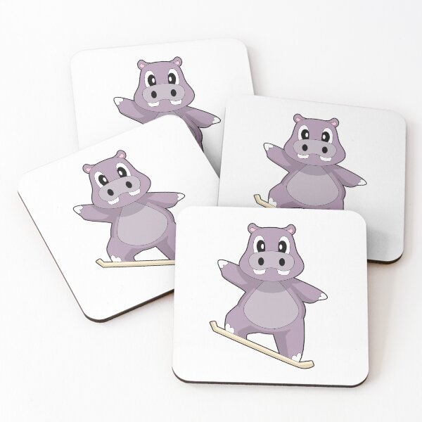 Item preview, Hippo Snowboarder Snowboard Winter sports designed and sold by Snabdesign84.