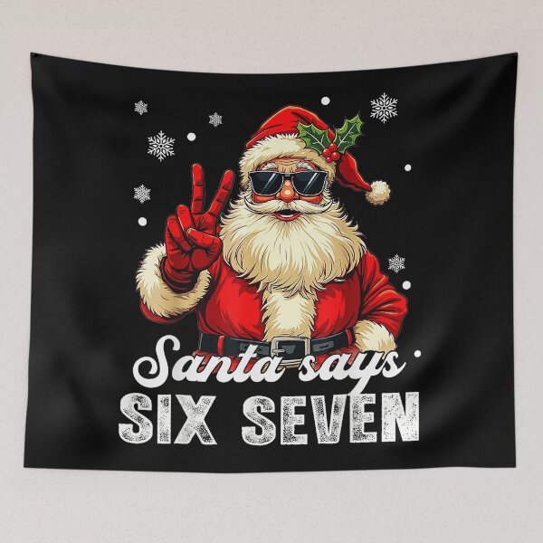 Item preview, Funny Santa Says Six Seven Christmas 67 Meme Xmas designed and sold by WayTBeenkenArt.
