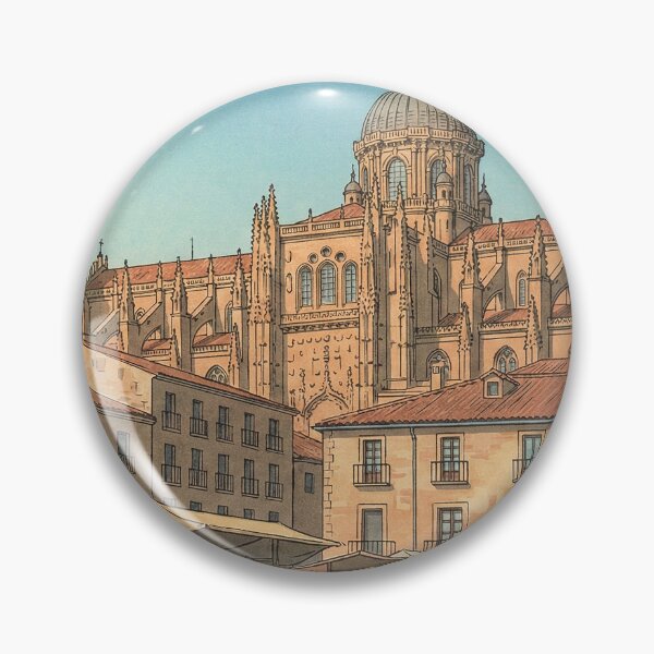 Item preview, The New Cathedral of Salamanca Japanese Woodblock Print designed and sold by Takeda-art.