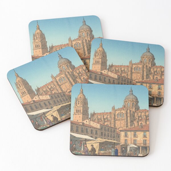 Item preview, The New Cathedral of Salamanca Japanese Woodblock Print designed and sold by Takeda-art.