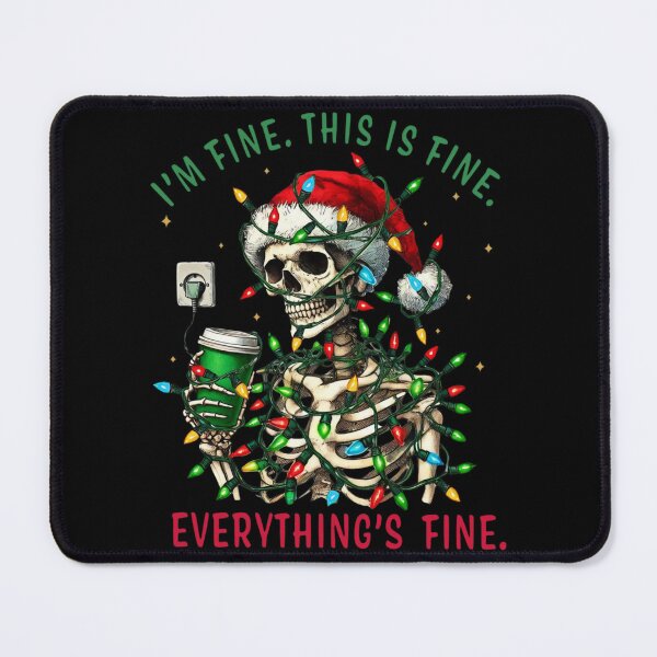 Item preview, Skeleton I'm Fine Meme Tangled Christmas Lights designed and sold by LiXiCGifts.