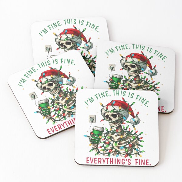 Item preview, Skeleton I'm Fine Meme Tangled Christmas Lights designed and sold by LiXiCGifts.