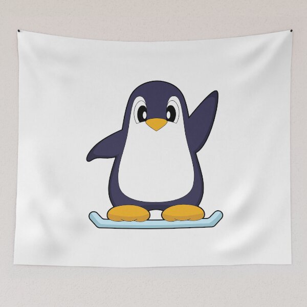Item preview, Penguin Snowboarder Snowboard Winter sports designed and sold by Snabdesign84.