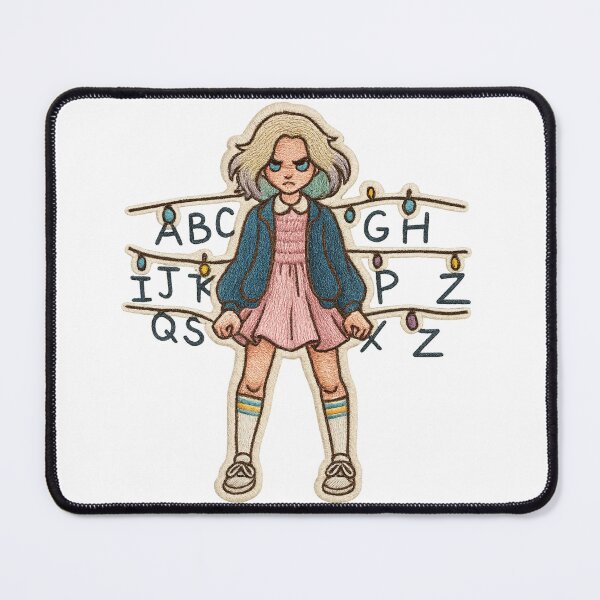Item preview, Telekinetic Girl Embroidered Sticker – Retro Supernatural Aesthetic Upside Down Power – Cute Embroidered Paranormal Fan Art designed and sold by Gurjeetpixelart.