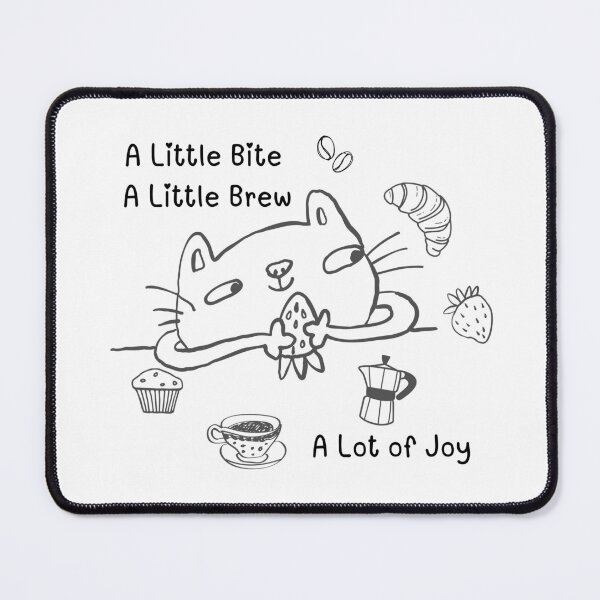 Item preview, A Little Bite, A Little Brew, A Lot of Joy – Cute Cat Bakery & Coffee Lover Design designed and sold by TheBeeKindSpace.