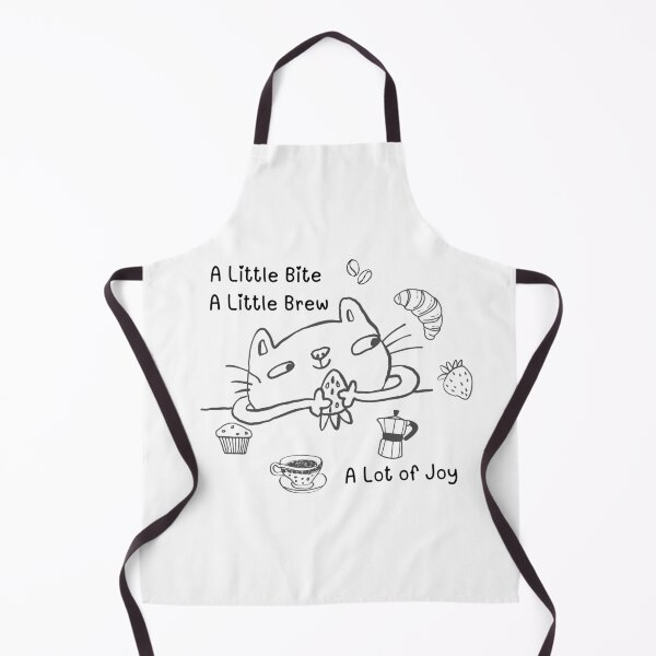 Item preview, A Little Bite, A Little Brew, A Lot of Joy – Cute Cat Bakery & Coffee Lover Design designed and sold by TheBeeKindSpace.