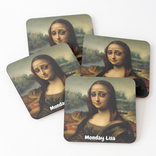Item preview, Meet Monday Lisa: The Masterpiece Who Didn’t Sleep Enough. designed and sold by deanogsi.