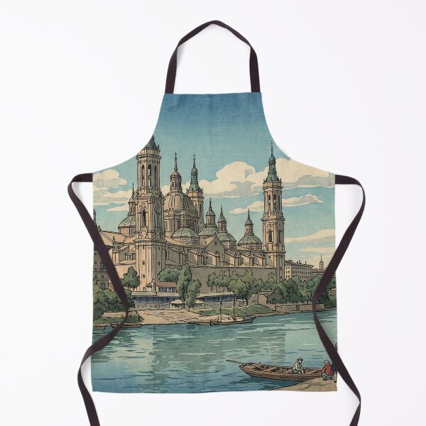 Item preview, Cathedral-Basilica of Our Lady of the Pillar Japanese Woodblock Print designed and sold by Takeda-art.