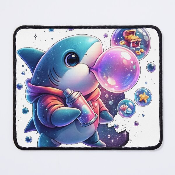 Item preview, Cute Bubble Shark T-Shirt – Kawaii Ocean Cartoon Streetwear Tee designed and sold by KDesignCrafts.