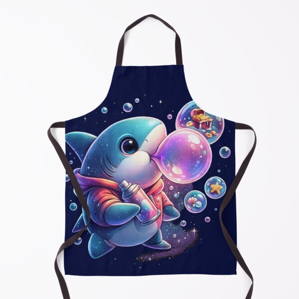 Item preview, Cute Bubble Shark T-Shirt – Kawaii Ocean Cartoon Streetwear Tee designed and sold by KDesignCrafts.