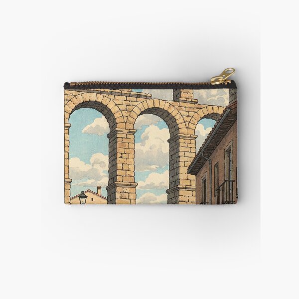 Item preview, Aqueduct of Segovia Japanese Woodblock Print designed and sold by Takeda-art.