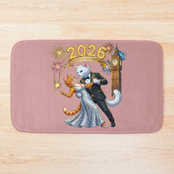 Item preview, New Year's Eve Cat Couple Dancing | Romantic 2026 Celebration designed and sold by E-SarnEdge.