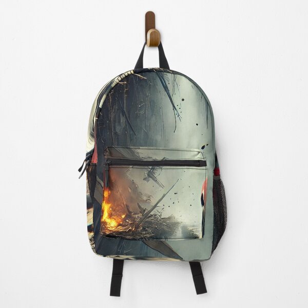 Item preview, Abyss Hunt – Red Sedan in the Post-Apocalyptic City designed and sold by _RudeMango.