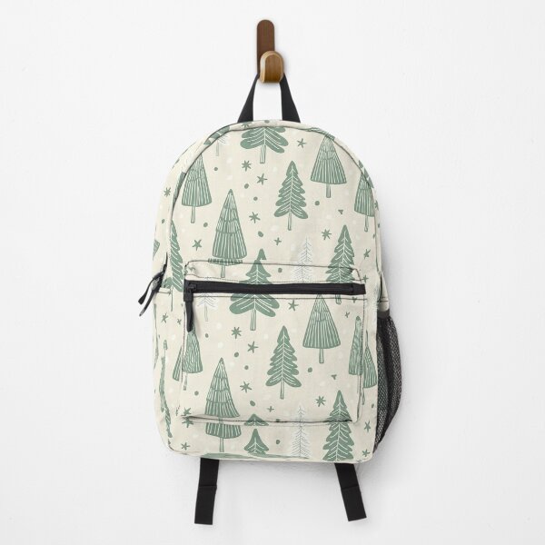 Item preview, Minimalist Winter Forest Seamless Pattern – Modern Sage Green Design designed and sold by Iras-Art-Corner.
