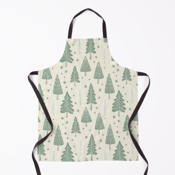 Item preview, Minimalist Winter Forest Seamless Pattern – Modern Sage Green Design designed and sold by Iras-Art-Corner.