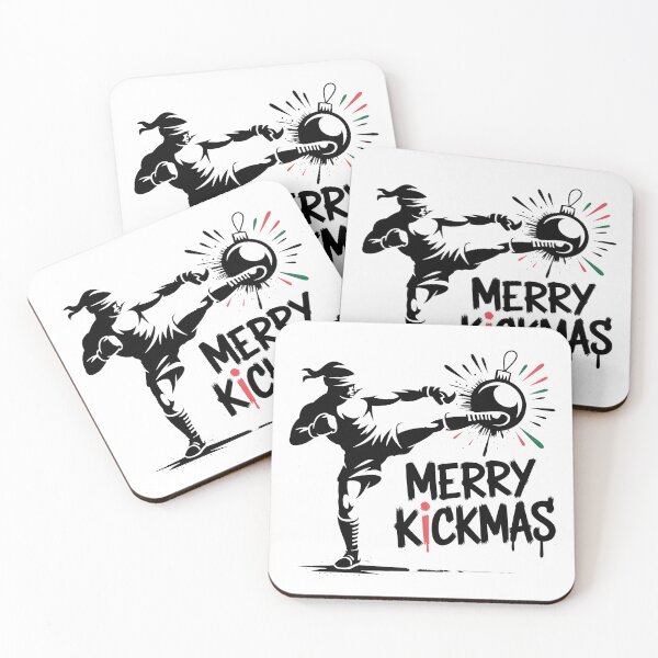 Item preview, Kickmas – Urban Fight Christmas Graffiti Design designed and sold by WSPrintCrafter.