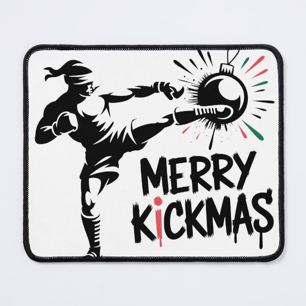Item preview, Kickmas – Urban Fight Christmas Graffiti Design designed and sold by WSPrintCrafter.