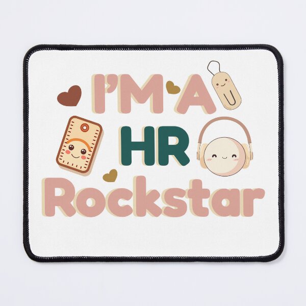 Item preview, Cute HR Rockstar Office Sticker – Pastel Beige Aesthetic designed and sold by WanwisaChuenlom.