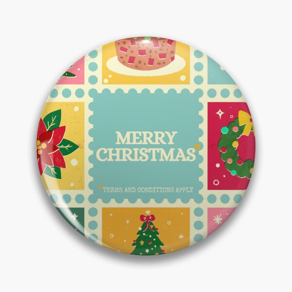 Item preview, Merry Christmas (Terms and conditions apply) - Retro Christmas Design designed and sold by GaggleOfGhosts.