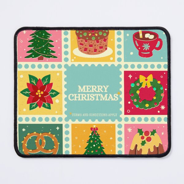 Item preview, Merry Christmas (Terms and conditions apply) - Retro Christmas Design designed and sold by GaggleOfGhosts.