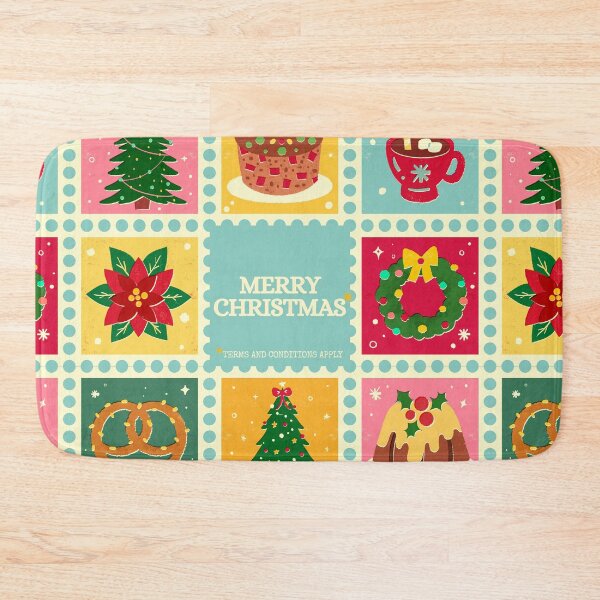 Item preview, Merry Christmas (Terms and conditions apply) - Retro Christmas Design designed and sold by GaggleOfGhosts.