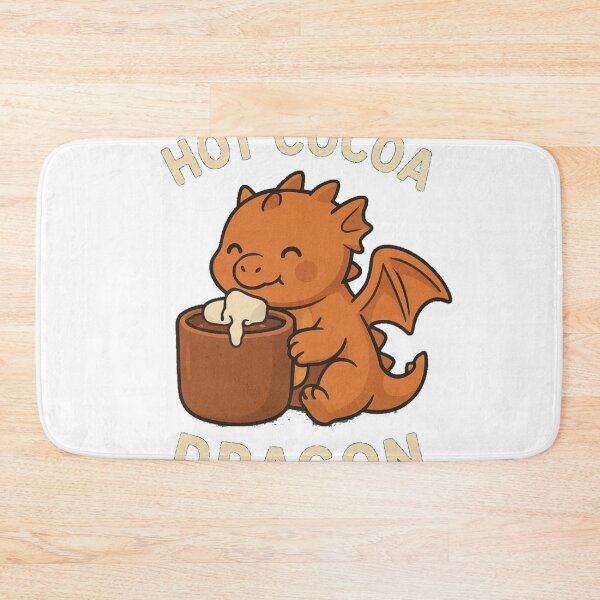 Item preview, Hot Cocoa Dragon T-Shirt – Cute Kawaii Cozy Winter Hot Chocolate Tee designed and sold by KDesignCrafts.